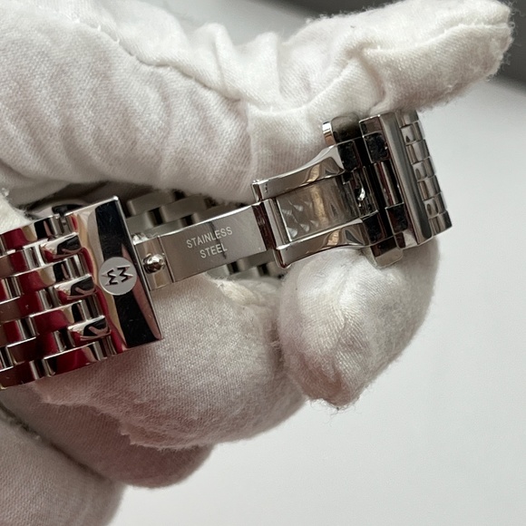 💖Michele Serein💖Diamond Silver Dial Chronograph 40mm Stainless Steel Ladi… - Picture 16 of 17